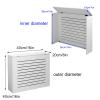 LIKANGLONGJU Folding Radiator Cover with Grille, Decorative Storage Cabinet, 10 mm PVC Board, 40 x 40 x 20 cm (16 x 16 x 8 in) view 2
