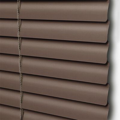 Matte Brown Aluminum Blackout Venetian Blind, Custom Size 140 x 300 cm