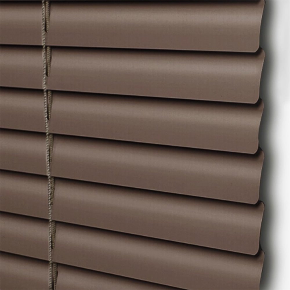 Matte Brown Aluminum Blackout Venetian Blind, Custom Size 140 x 300 cm