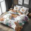 zcwl Highland Cow Reversible Bedding Set, 140 x 200 cm, 2-Piece view 1