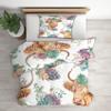 zcwl Highland Cow Reversible Bedding Set, 140 x 200 cm, 2-Piece view 3