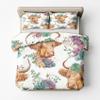 zcwl Highland Cow Reversible Bedding Set, 140 x 200 cm, 2-Piece view 4