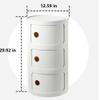 Round Storage Box for Office, Large Capacity, Multifunctional Bathroom/Bedroom/Living Room Drawer (2.58 cm High) – Stylish and Practical Storage Solution view 3