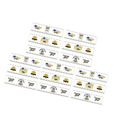 LAIOUSN 15-Piece Graduation Bottle Stickers, Waterproof Party Decorations
