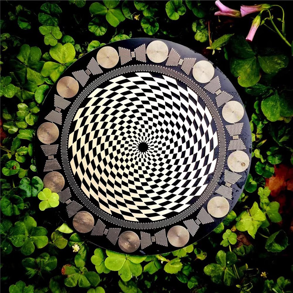 Multi-Wave Oscillator Disc for Meditation, Water Energization, and Harmonious Balance