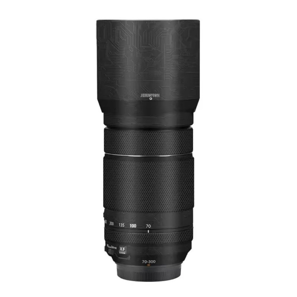 Anti-Scratch Lens Skin Sticker for Fujifilm XF 70-300mm F4.5-5.6, Black Circle