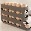 Refrigerator Egg Holder, 4-Tier Automatic-Rotation Egg Box view 2