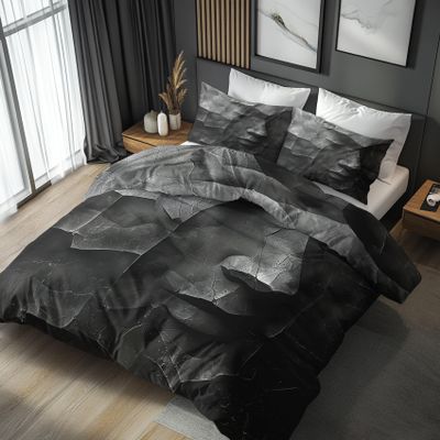 zcwl Statue Stone Sculpture Reversible Bedding Set, 140 x 200 cm, 2-Piece