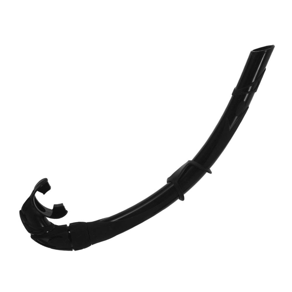 Gatuida Swimming Snorkel, 1-Piece Foldable Silicone, Black