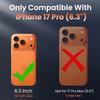 Yzoiko Strong Magnetic Case for iPhone 17 Pro with Camera Lens Protector, MagSafe Compatible, Shockproof, Slim, Dark Blue view 2