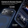 Yzoiko Strong Magnetic Case for iPhone 17 Pro with Camera Lens Protector, MagSafe Compatible, Shockproof, Slim, Dark Blue view 4