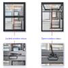 HOLGVE Aluminum Manual Sliding Service Window, 5 mm Tempered Glass, 30 x 18 in (76 x 46 cm) view 4