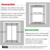 HOLGVE Aluminum Service Window, Manual Sliding Ventilation Window, Flush-Mount Vertical Serving Window with 5 mm Glass (40 x 22 in / 102 x 56 cm) view 2