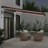 Retractable LED Sun Canopy, Brown, 400 x 300 cm view 3