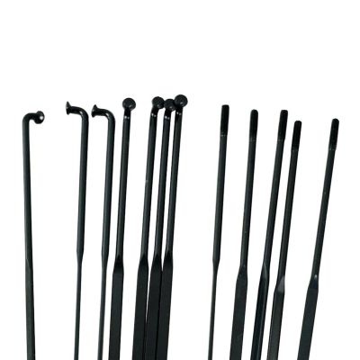 GUTUYEHKEA 36-Piece Bicycle Spoke Set, 14G, 2 mm Elbow, 3 mm Flat, 252–285 mm (258 mm)