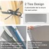 Waterproof Outdoor Bench Cushion, Dark Gray, 100 x 40 x 3 cm view 4