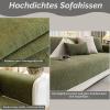 Tielag Chenille Sofa Cover, Green, 70 x 120 cm view 4