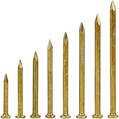 Hardwood Nails, Flat-Head Steel Nails for Woodworking, Concrete and Wall Nails, 70 mm, Approx. 65 per Box