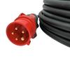 CEE 16 A Heavy-Duty Extension Cable H07RN-F 5 x 2.5 mm², 25 m, IP44 view 2