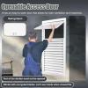 Minglez Louvered Access Panel for Drywall, Ventilated White Inspection Hatch with Handle, 60 x 90, 60 x 60, 60 x 75, 50 x 50 cm (28 x 20 in/70 x 50 cm) view 2