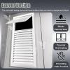 Minglez Louvered Access Panel for Drywall, Ventilated White Inspection Hatch with Handle, 60 x 90, 60 x 60, 60 x 75, 50 x 50 cm (28 x 20 in/70 x 50 cm) view 3