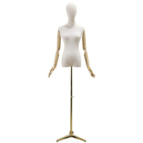 Female Mannequin with Adjustable Stand for Clothing and Hat Display