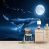 3D Whale Ocean Photo Wallpaper, 150 x 105 cm, Non-Adhesive Fleece view 3