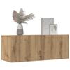 ROMHZKS 2-Piece TV Wall Cabinets, Artisan Oak, 80 x 30 x 30 cm view 3