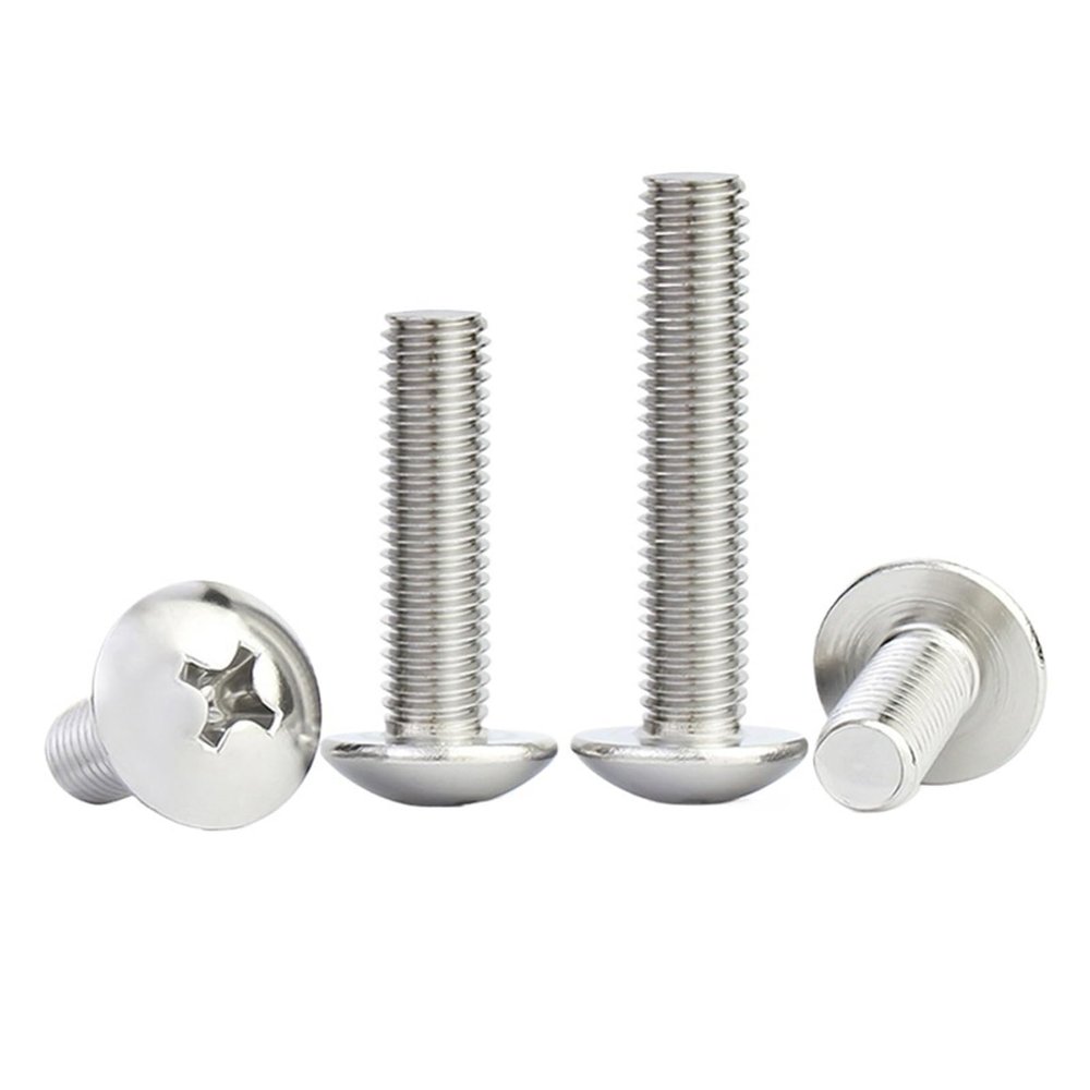 5-Piece M6/M8 304 Stainless Steel (A2-70) Phillips Pan Head Screws, 40 mm, M8