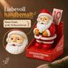 MIJOMA Set of 4 Santa Claus Money Gift Holders, Hand-Painted Mini Savings Banks, 6.5 cm view 3