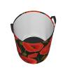Foldable Round Laundry Basket with Poppy Print view 3
