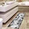 QQrunner Gray Patchwork Runner Rug, Washable, Non-Slip, 100 x 160 cm view 3