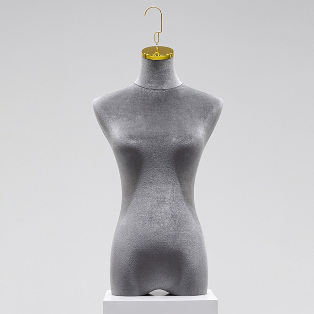 Hanging Mannequin Torso with Velour Cover