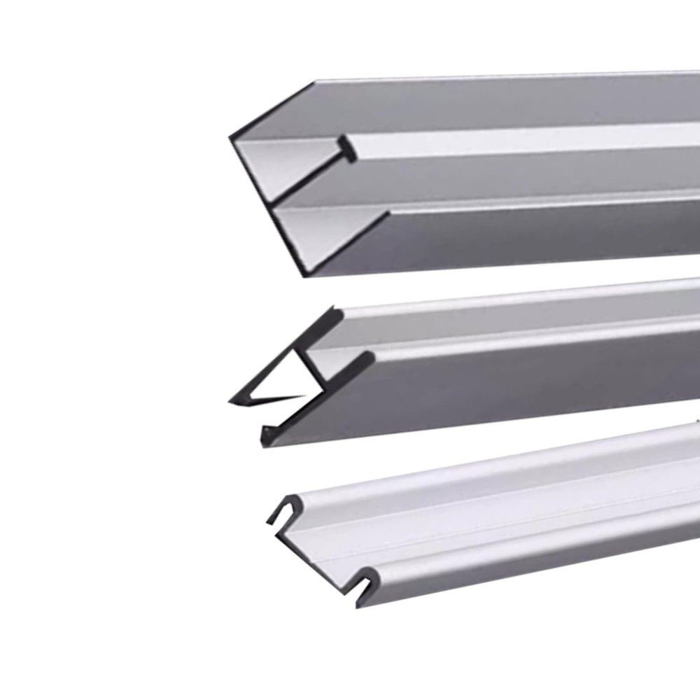 Sliding Door Track Set, Aluminum Track for Display Cabinets, Bookcases, and Wardrobes