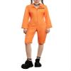 Women's Orange Halloween Prisoner Costume, Prison Jumpsuit, XXL view 1