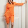Women's Orange Halloween Prisoner Costume, Prison Jumpsuit, XXL view 2