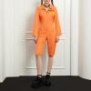 Women's Orange Halloween Prisoner Costume, Prison Jumpsuit, XXL view 4