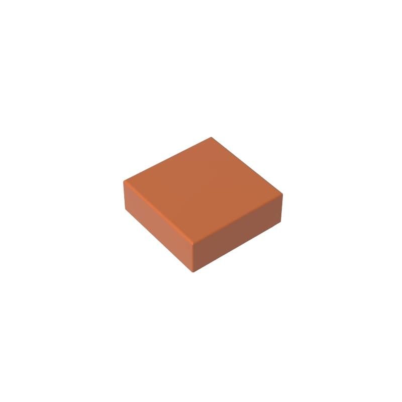 XYEIUGO GDS-613 30039 Tile 1x1 with Groove, Orange Brown, 50 pcs.