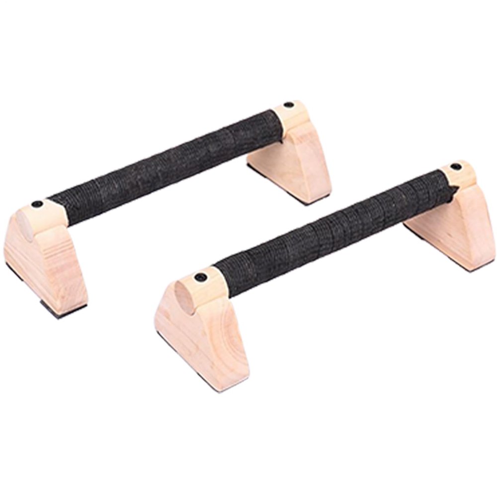 Wooden Push-Up Bars for Floor Training and Calisthenics