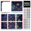 1000-Piece Puzzle for Adults, Colorful Wolf, Cardboard, Ages 14+, Family Game and Gift Idea, 26 x 38 cm / 10.2 x 14.9 in view 3
