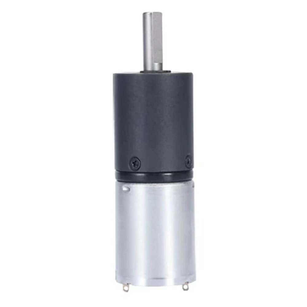 WENH GA24Y-370 Miniature Planetary Gear Motor, 6–24 V, Speed Control, Forward/Reverse, Bass Squelch, Metal Gears, 6 mm Shaft, 77 RPM at 24 V