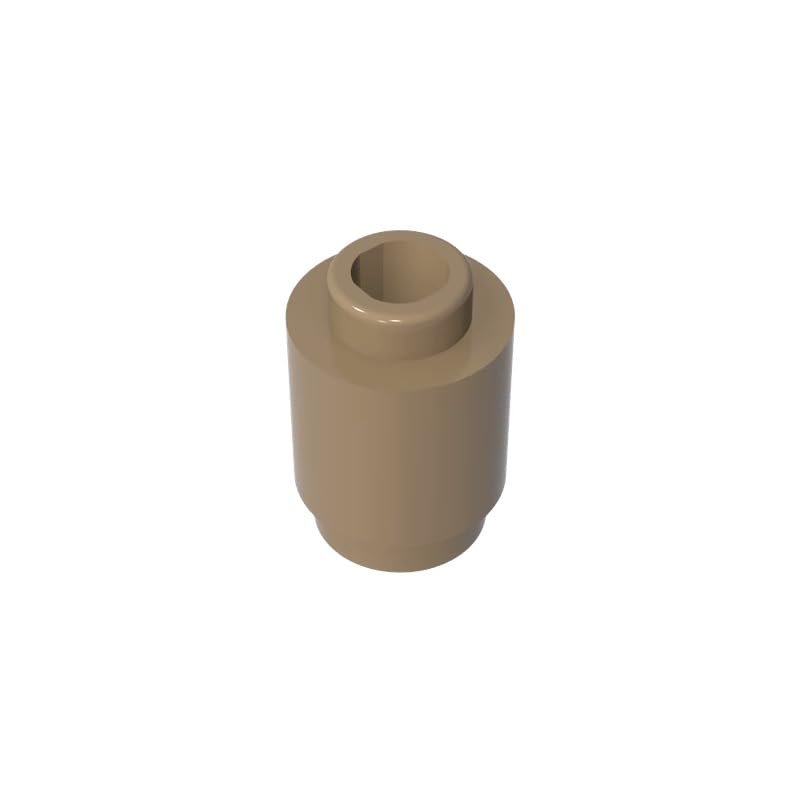 GDS-605 3062 30068 Brick Round 1x1 Open Stud, Dark Beige, 50 pcs.