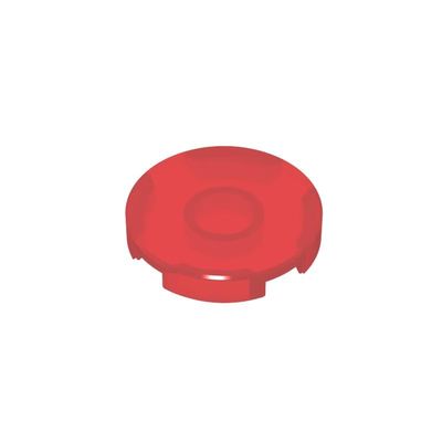 14769 Round Plate 2x2 with Bottom Stud Holder, Transparent Red, 50 pcs.