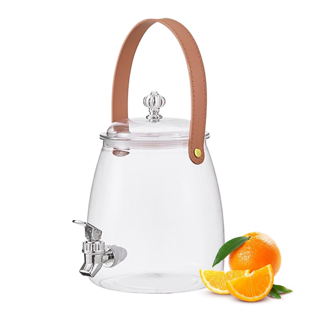 Refrigerator Beverage Dispenser with Anti-Clogging Spigot