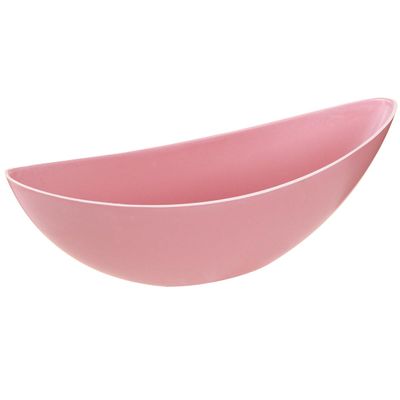 Floristik24 Pink Plastic Planter Bowl, 28 x 9 x 9 cm, Set of 3