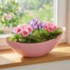 Floristik24 Pink Plastic Planter Bowl, 28 x 9 x 9 cm, Set of 3 view 4