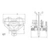 Ergonomic Adjustable Mechanical Beam Trolley, Up to 1,000 kg view 3