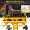 XUXIAO Spill Containment Pallet, Industrial Modular Spill Tray for Drum Containers, 130 x 68 x 15 cm view 3