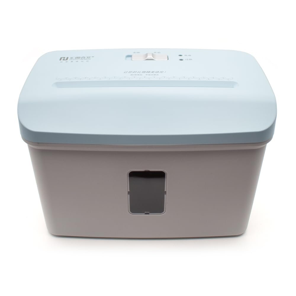 Toplionace Electric Mini Paper Shredder for Office/Home Use, 7.5 L, Confetti-Cut, Lift-Off Safety Design, AC 220V