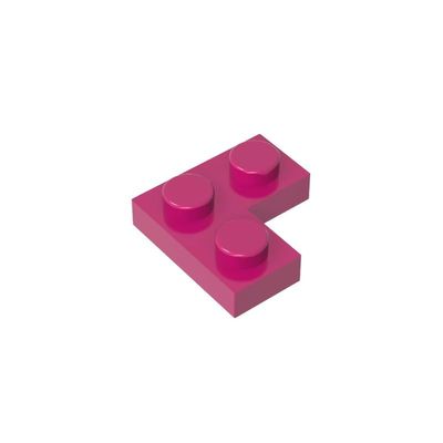 GDS-585 Compatible with LEGO 2420 2x2 Corner Plate, Magenta, 50 pcs.